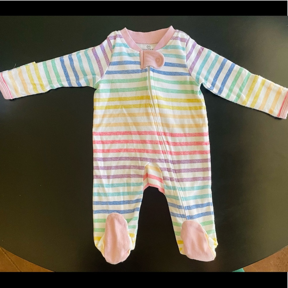Honest Baby Zippered Footie size Newborn